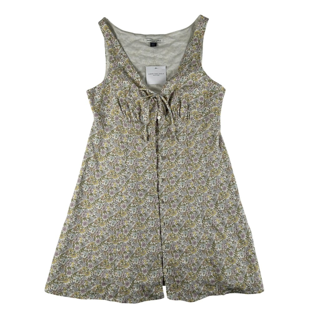 American Eagle Outfitters Dress Womens XS Multicolor Floral Babydoll Sundress